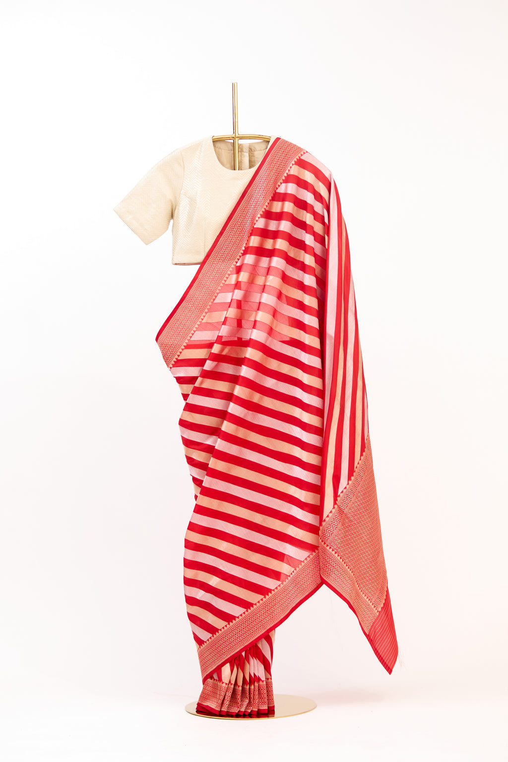 Classic Red Banarasi Silk Saree