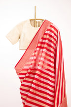 Classic Red Banarasi Silk Saree