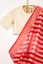 Classic Red Banarasi Silk Saree