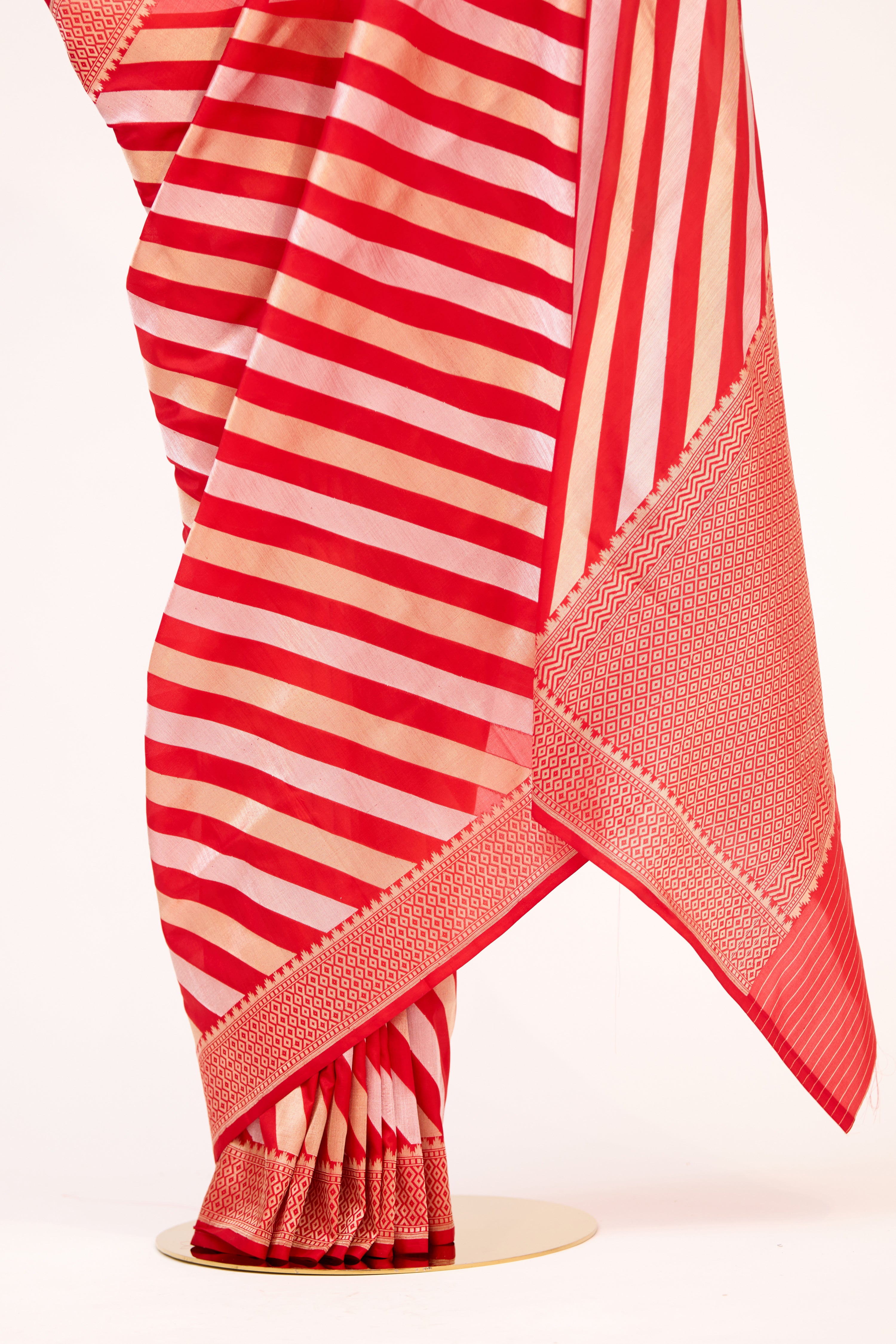 Classic Red Banarasi Silk Saree