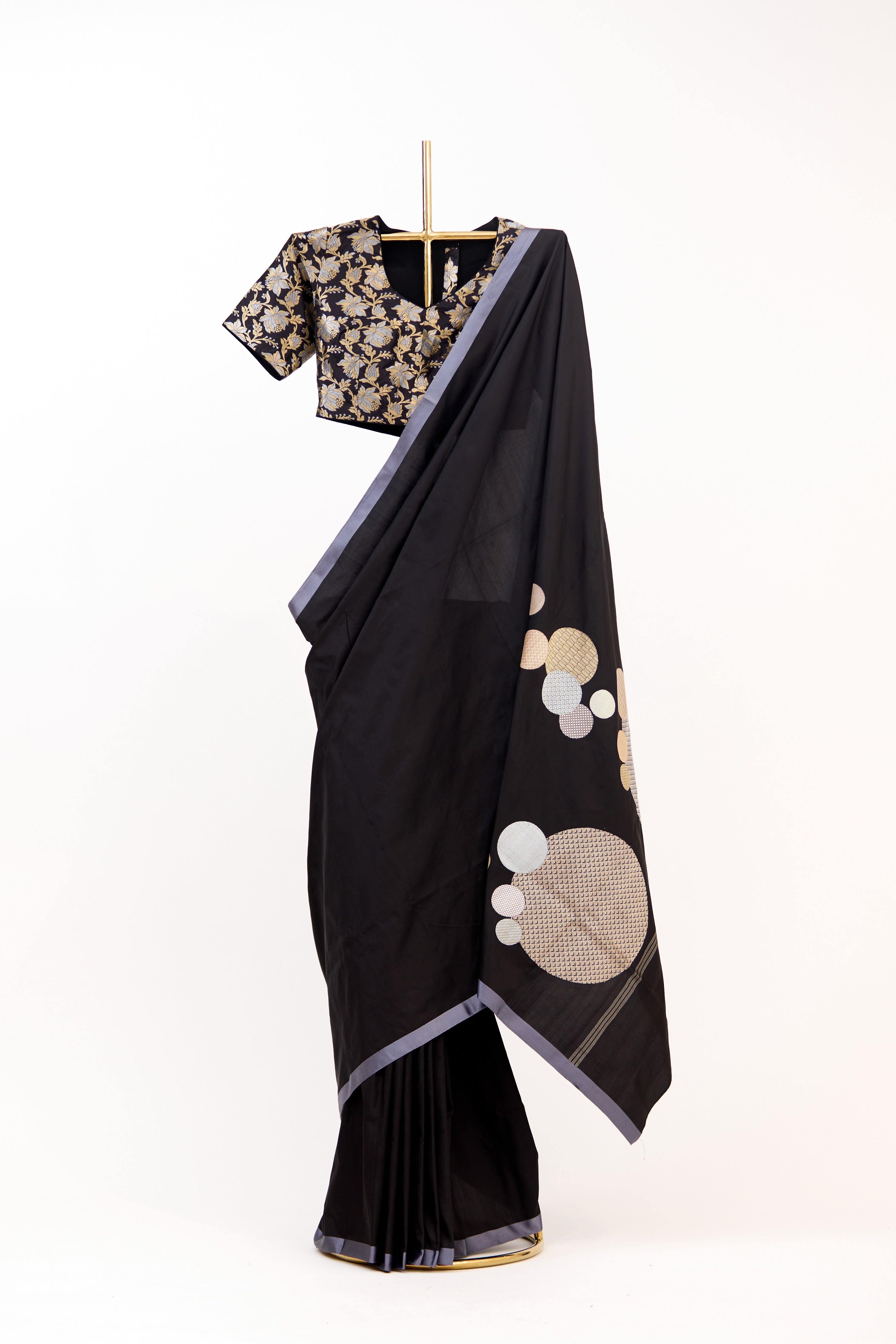 Black Timeless Banarasi Silk Saree