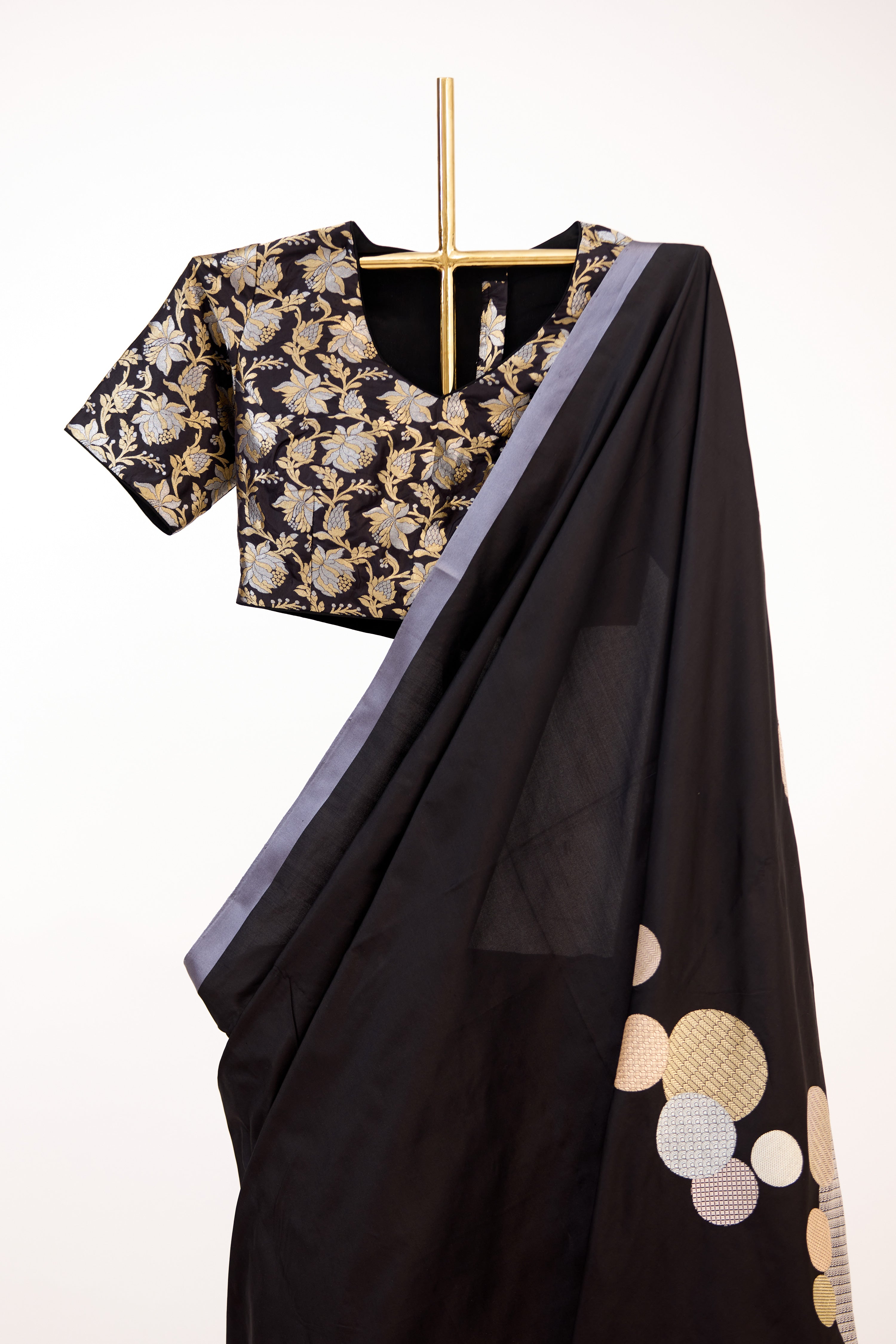 Black Timeless Banarasi Silk Saree