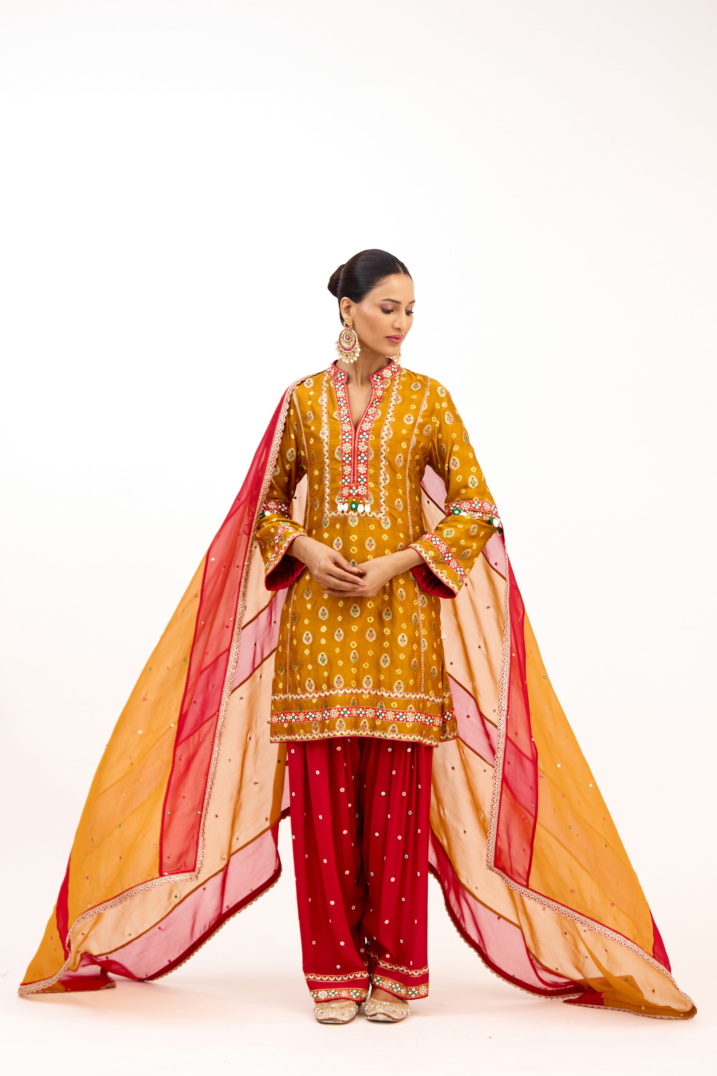 Rivaaz Parsi Couture Chanderi Silk Georgette Parsi Salwar Suit Set