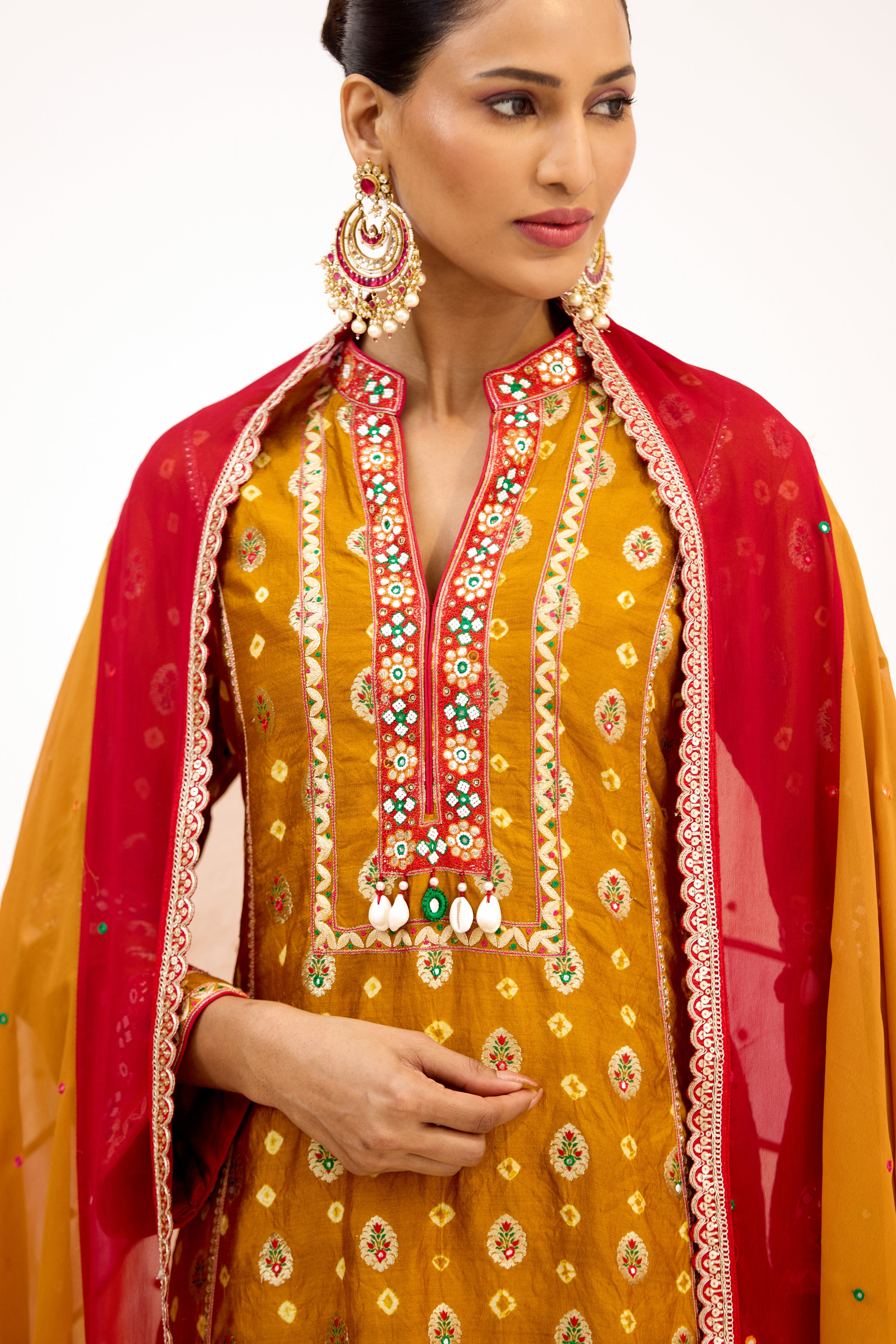 Rivaaz Parsi Couture Chanderi Silk Georgette Parsi Salwar Suit Set