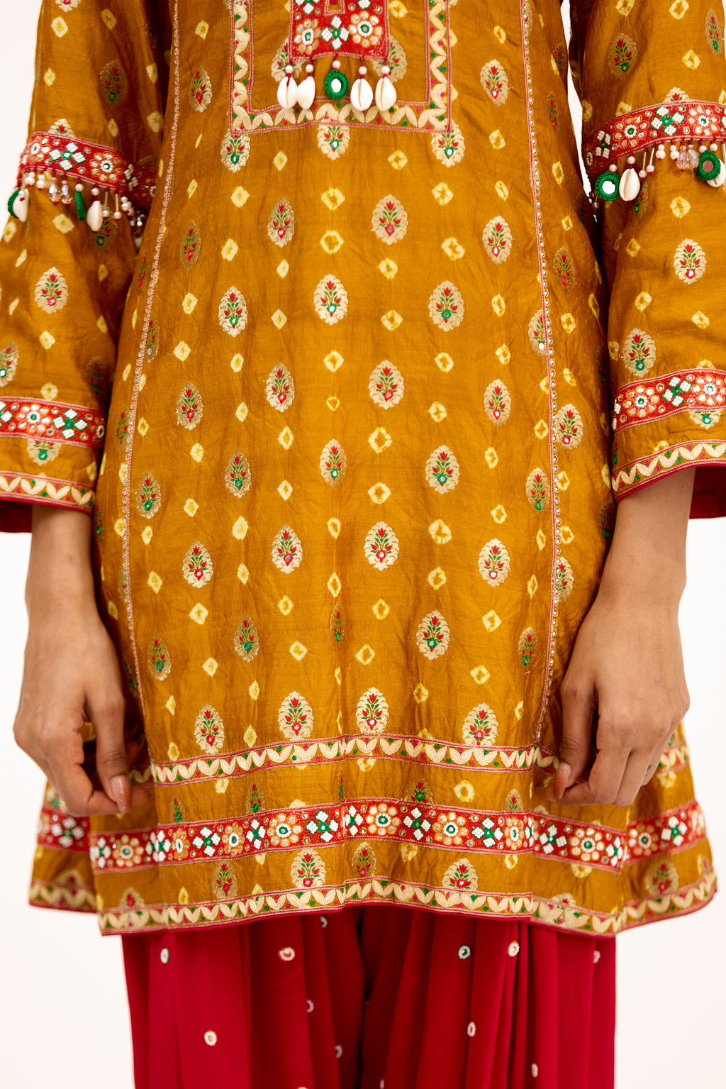 Rivaaz Parsi Couture Chanderi Silk Georgette Parsi Salwar Suit Set