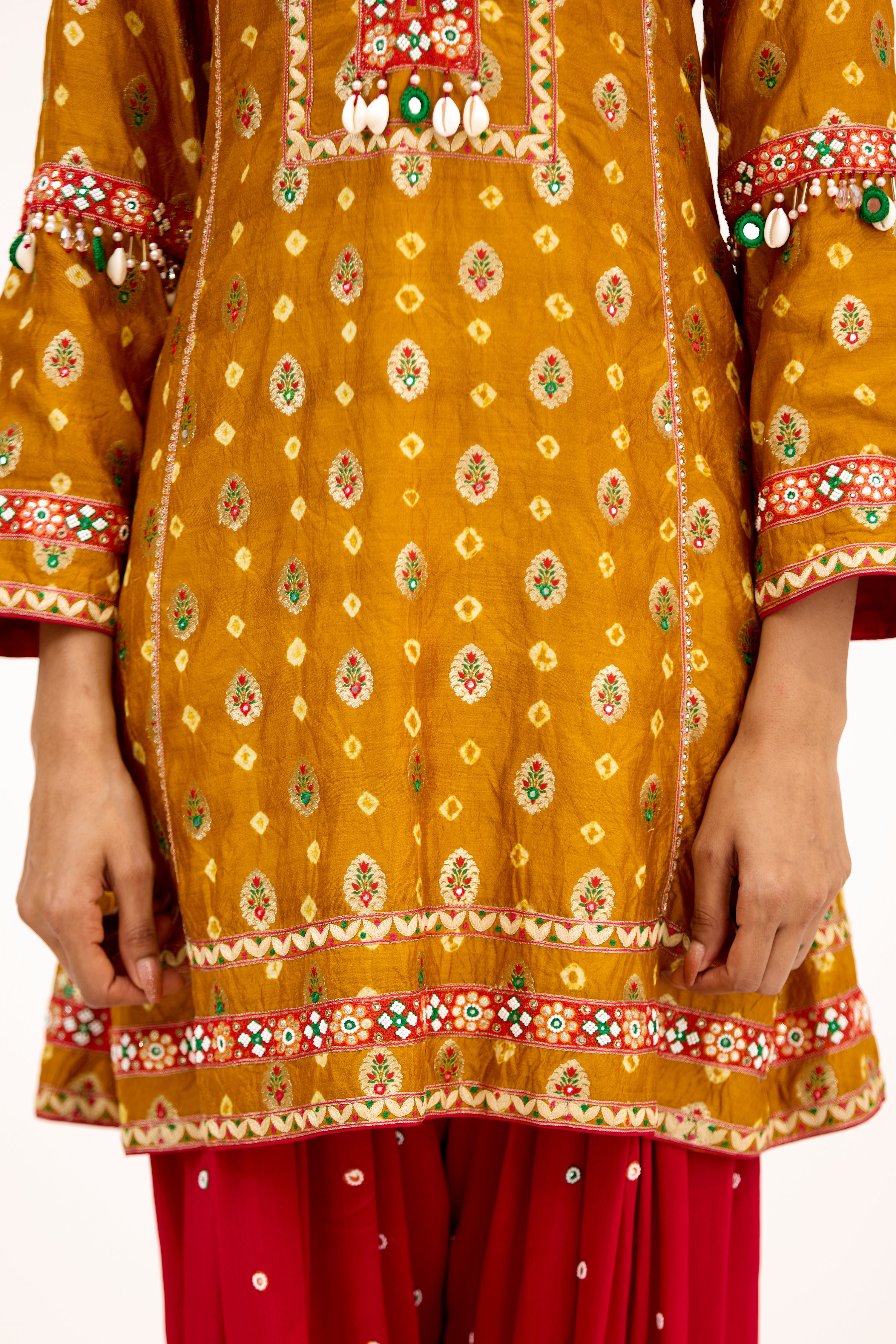 Rivaaz Parsi Couture Chanderi Silk Georgette Parsi Salwar Suit Set