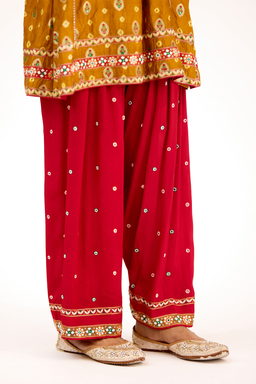 Rivaaz Parsi Couture Chanderi Silk Georgette Parsi Salwar Suit Set