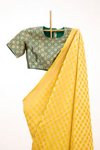 Mustard Banarasi Satin Silk
