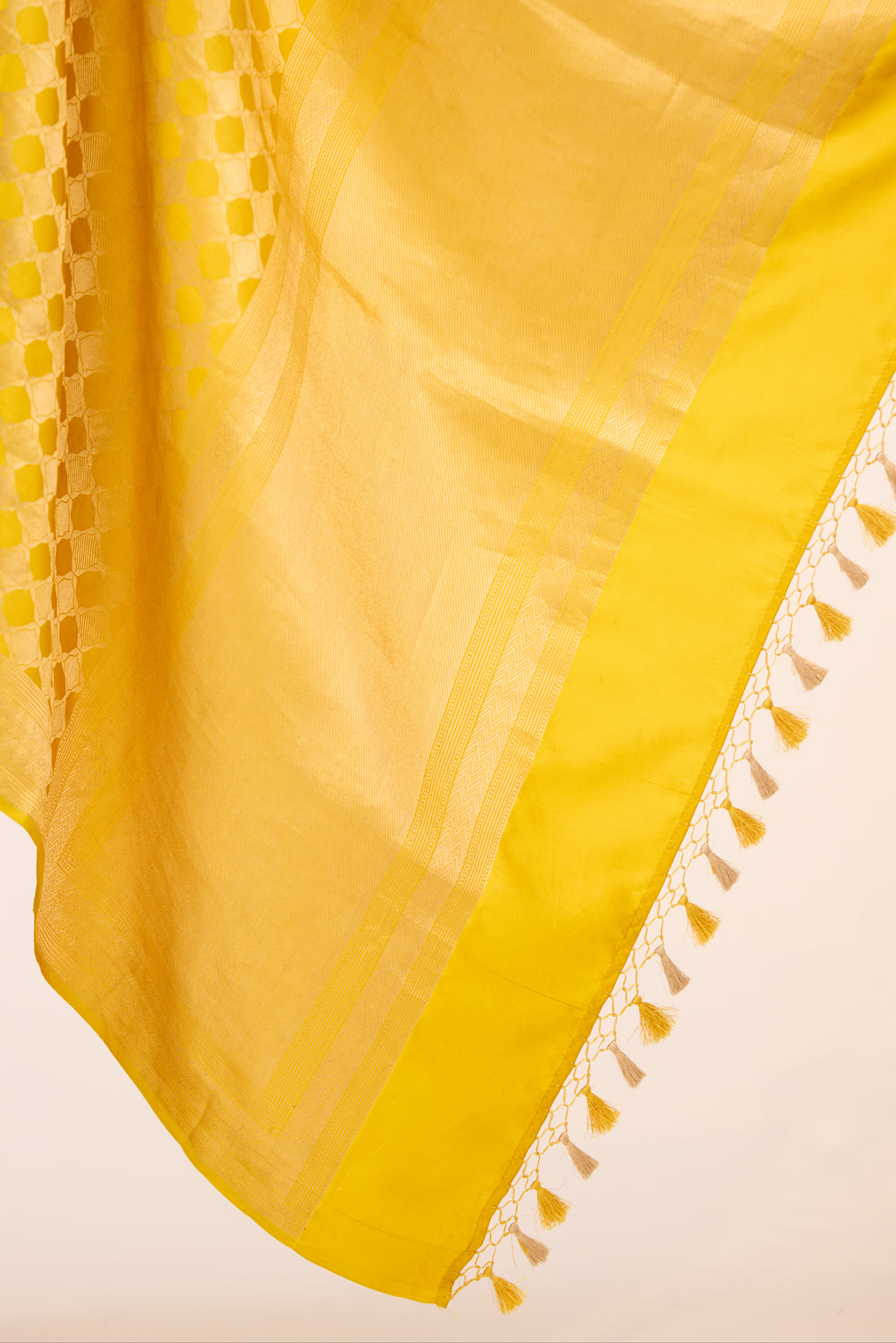 Mustard Banarasi Satin Silk