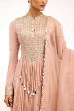 Rajwada Georgette Handcrafted Mirror, Cutdana & Sequin Embroidery Anarkali Suit Set