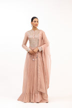 Rajwada Georgette Handcrafted Mirror, Cutdana & Sequin Embroidery Anarkali Suit Set