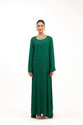 Parampara Cutdana & Sequin Embroidered Straight Long Dress