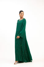 Parampara Cutdana & Sequin Embroidered Straight Long Dress