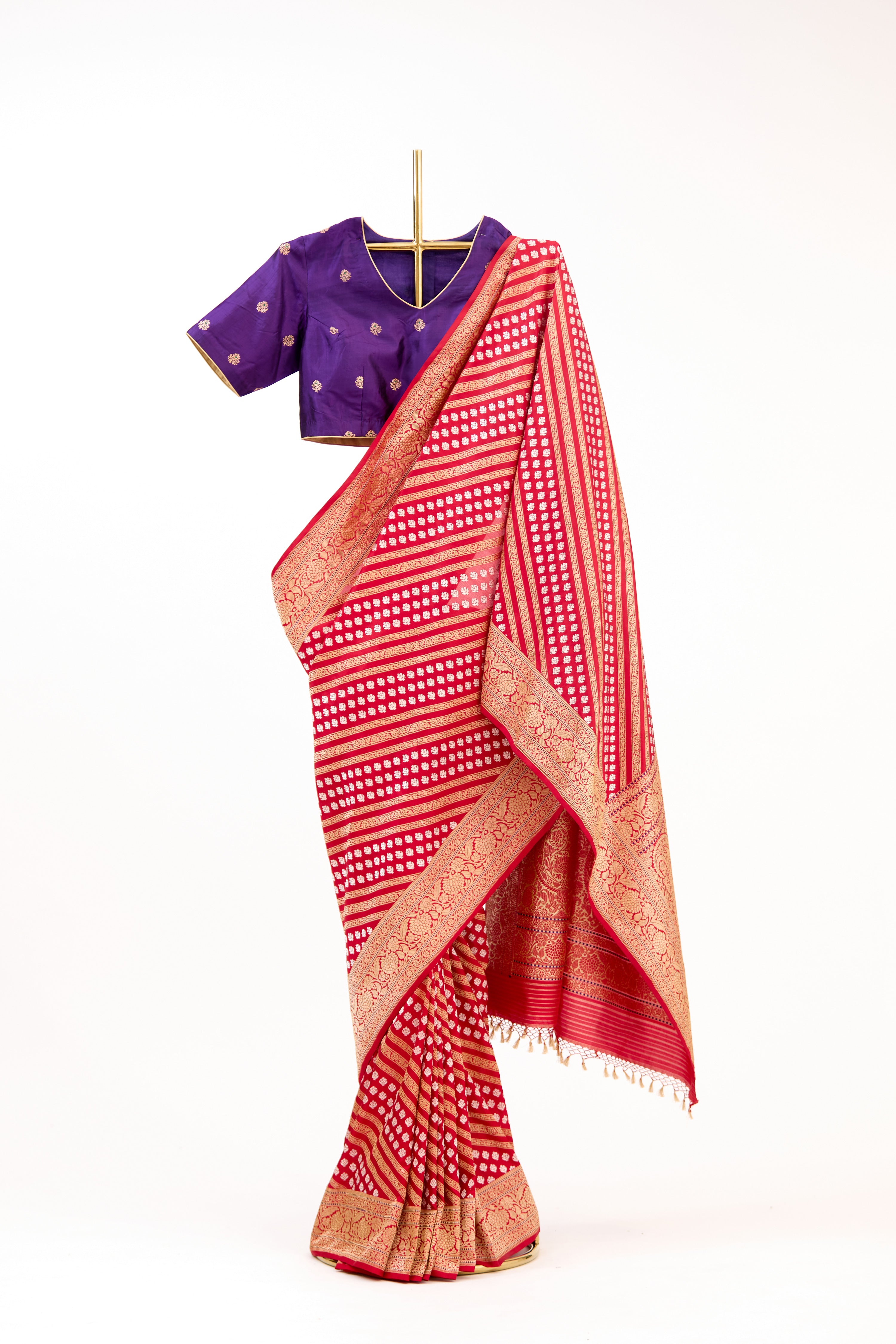 Red Banarasi Silk Saree