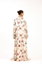Rang-e-Bahaar Floral Crystal Embroidered Luxury Georgette & Satin Silk Cape Set