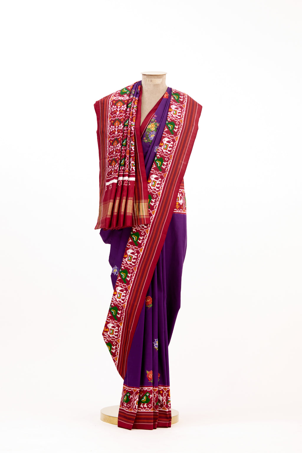 Royal Pochampally Double Ikat Silk Saree