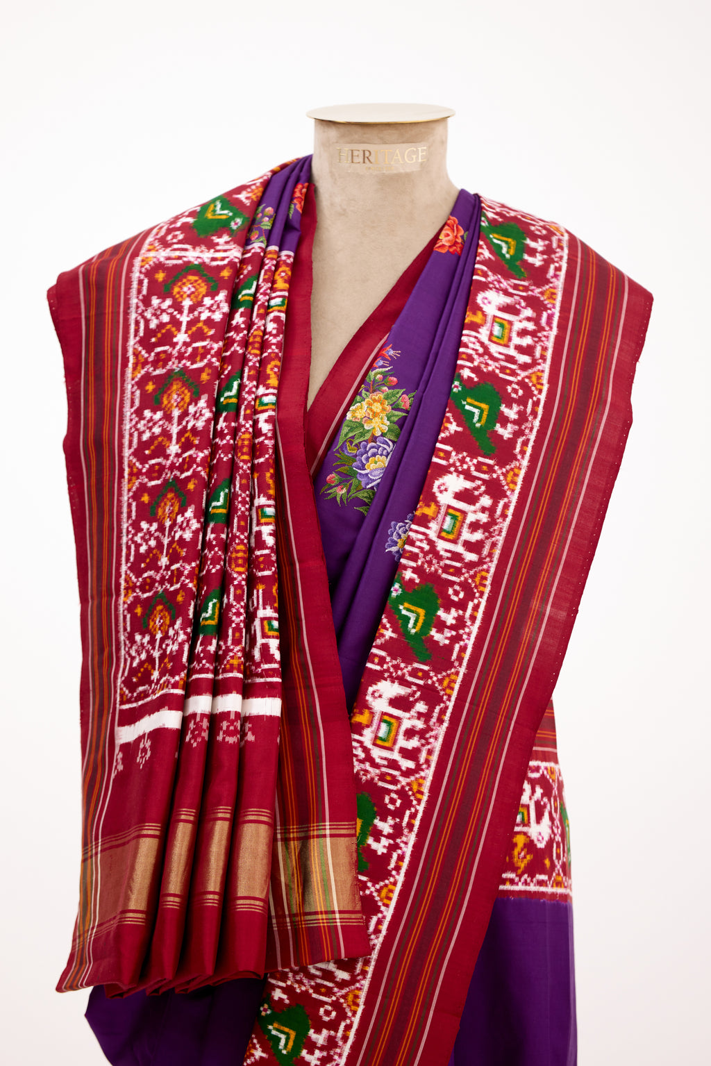 Royal Pochampally Double Ikat Silk Saree
