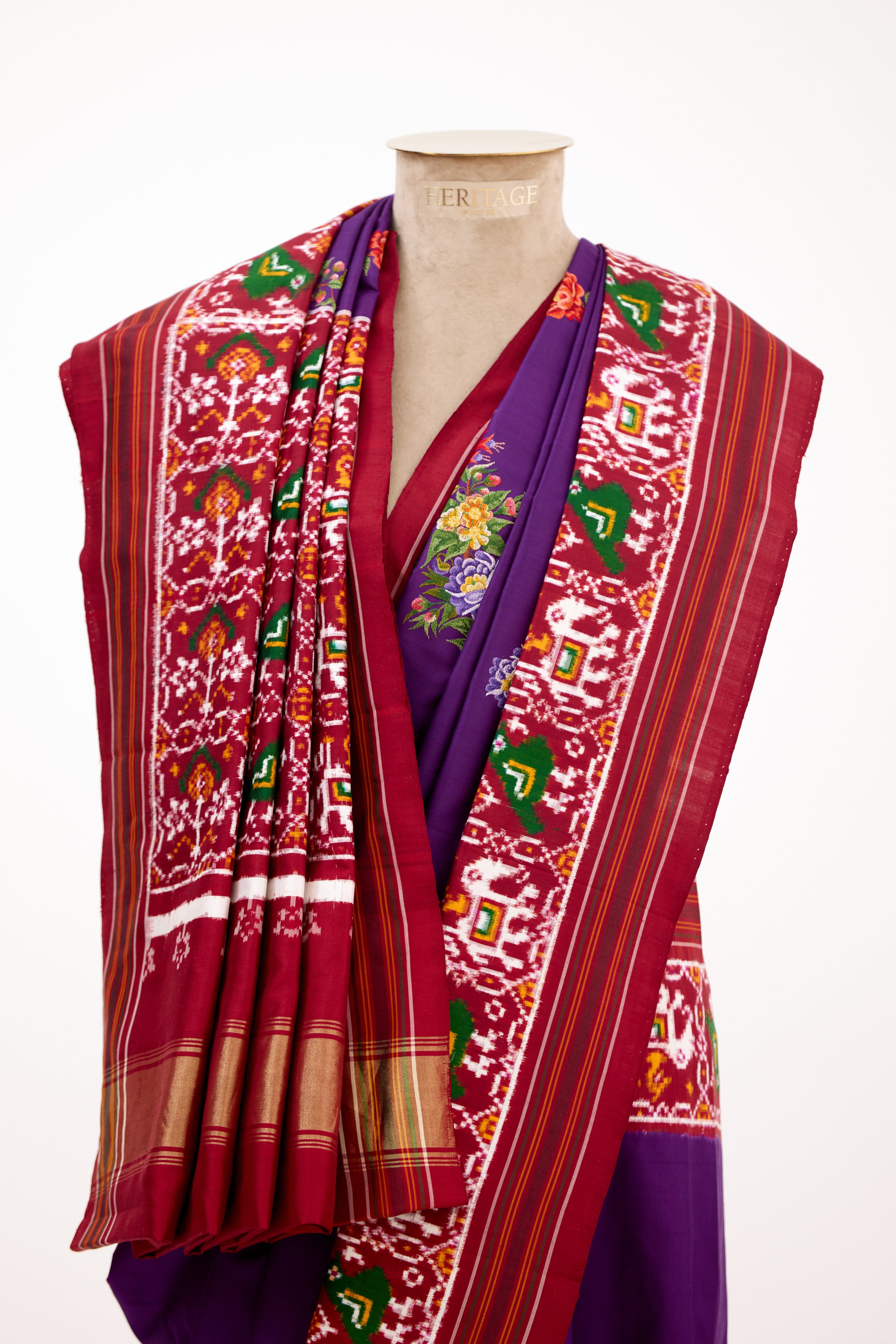 Royal Pochampally Double Ikat Silk Saree