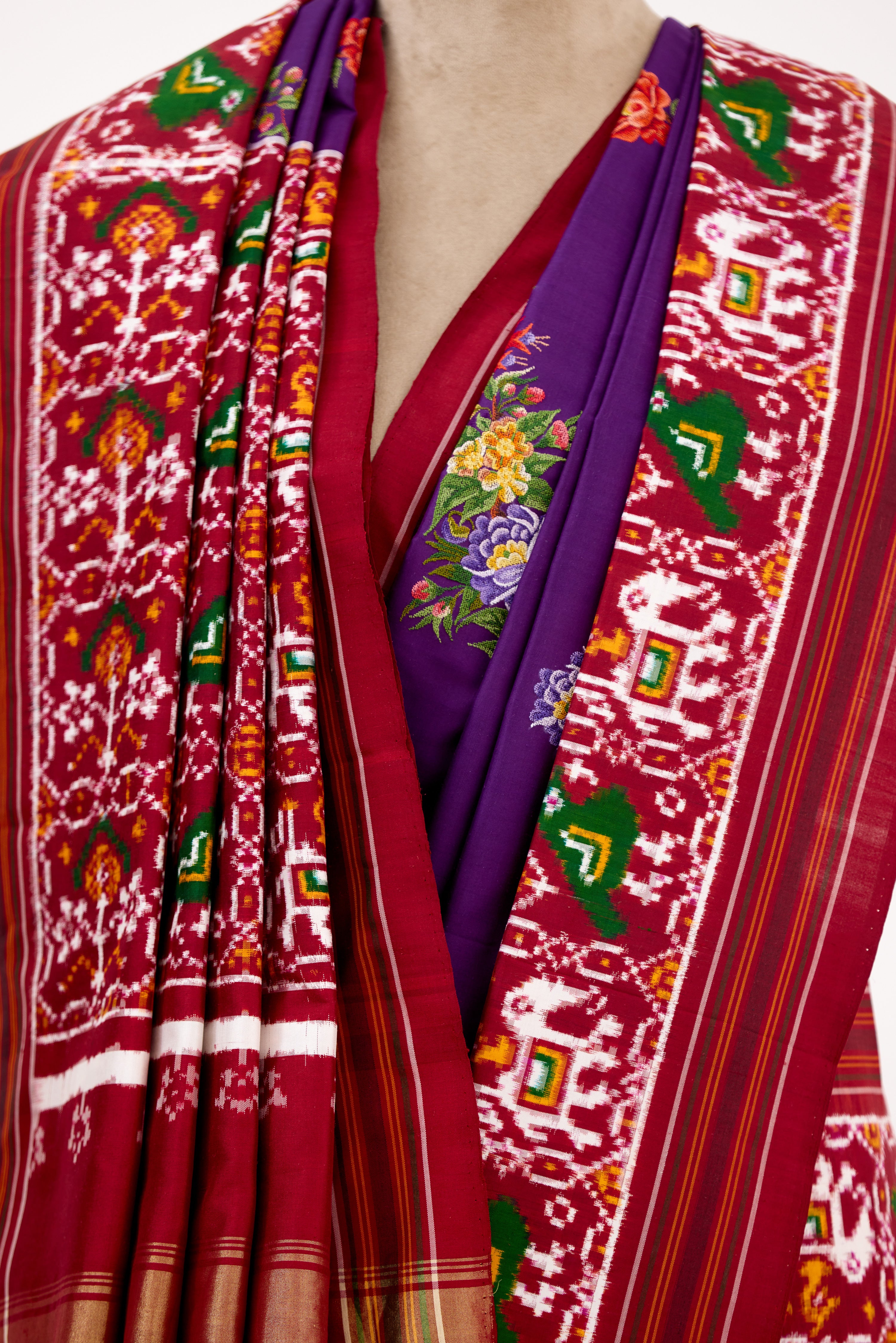 Royal Pochampally Double Ikat Silk Saree