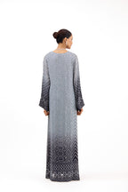 Nazaakat Ombre Crystal Georgette A-Line Long Dress