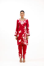 Nawabi Parsi Gara Embroidered Salwar Suit Set