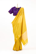 Radiant Yellow Banarasi Silk Saree