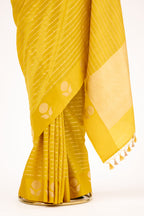 Radiant Yellow Banarasi Silk Saree