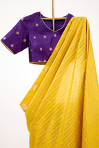 Radiant Yellow Banarasi Silk Saree