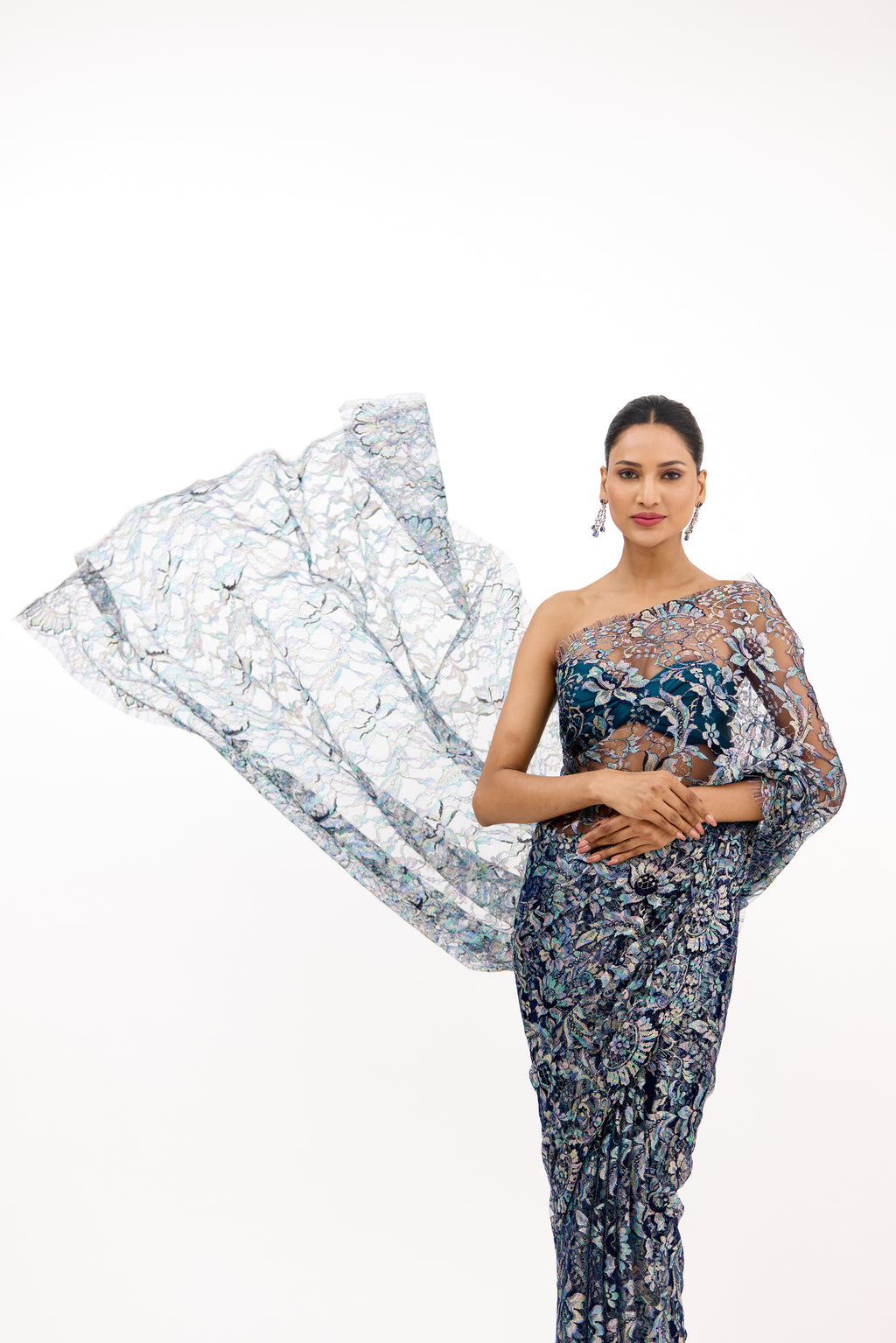 Chantilly Lace Saree