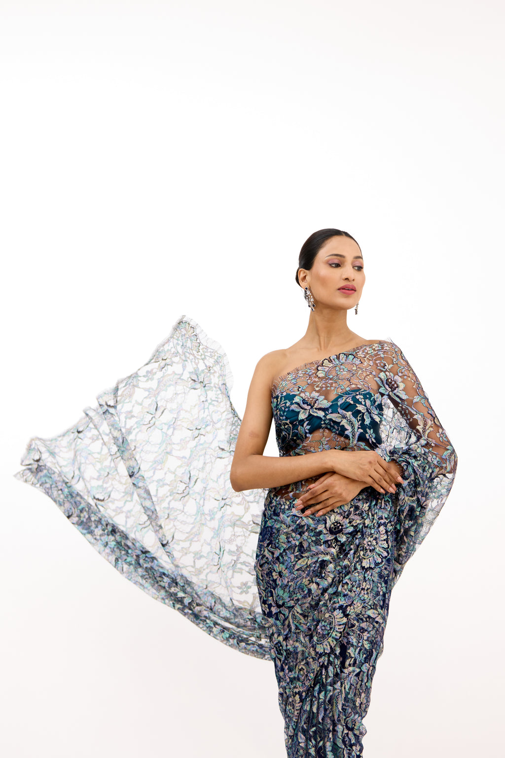 Chantilly Lace Saree