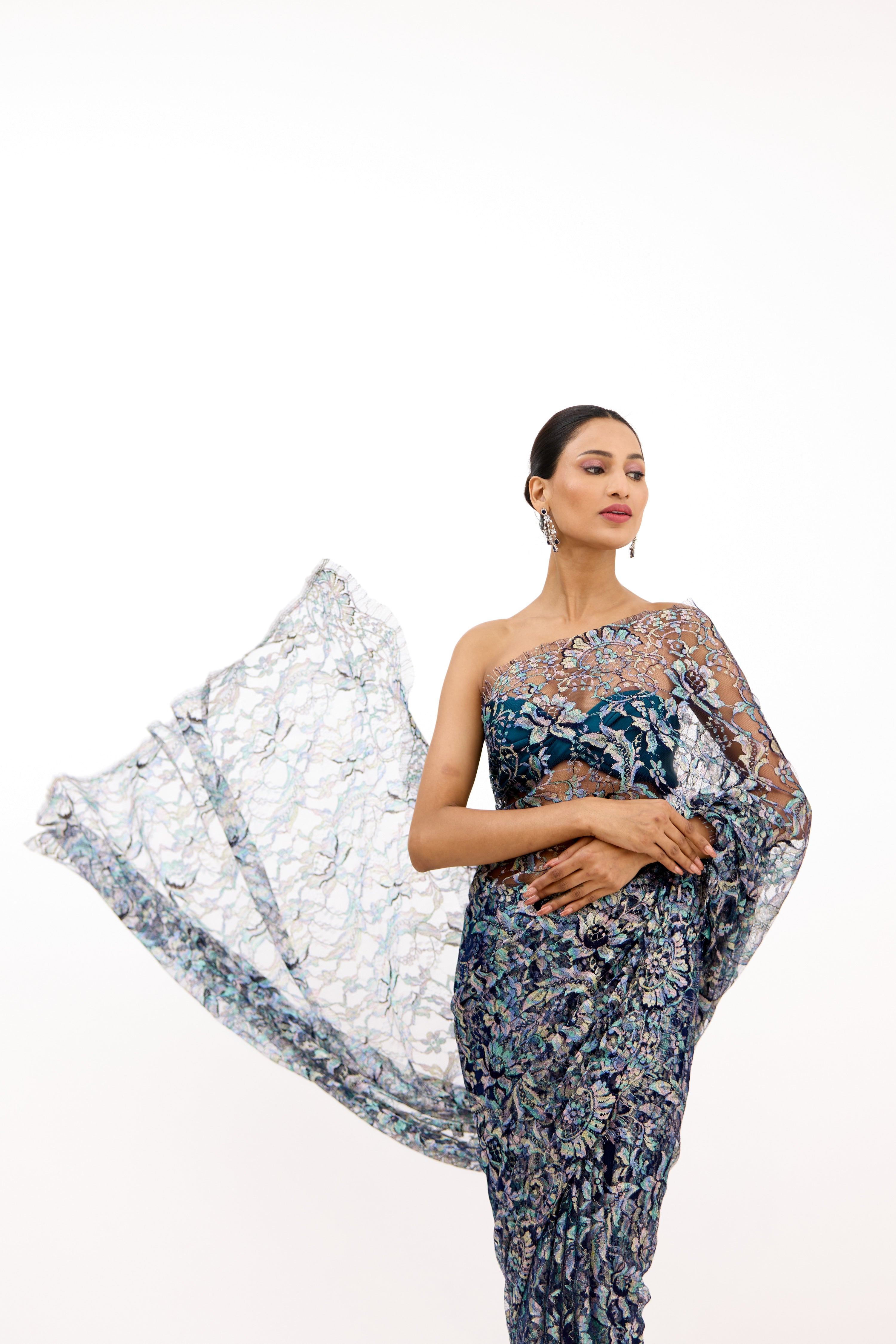 Chantilly Lace Saree