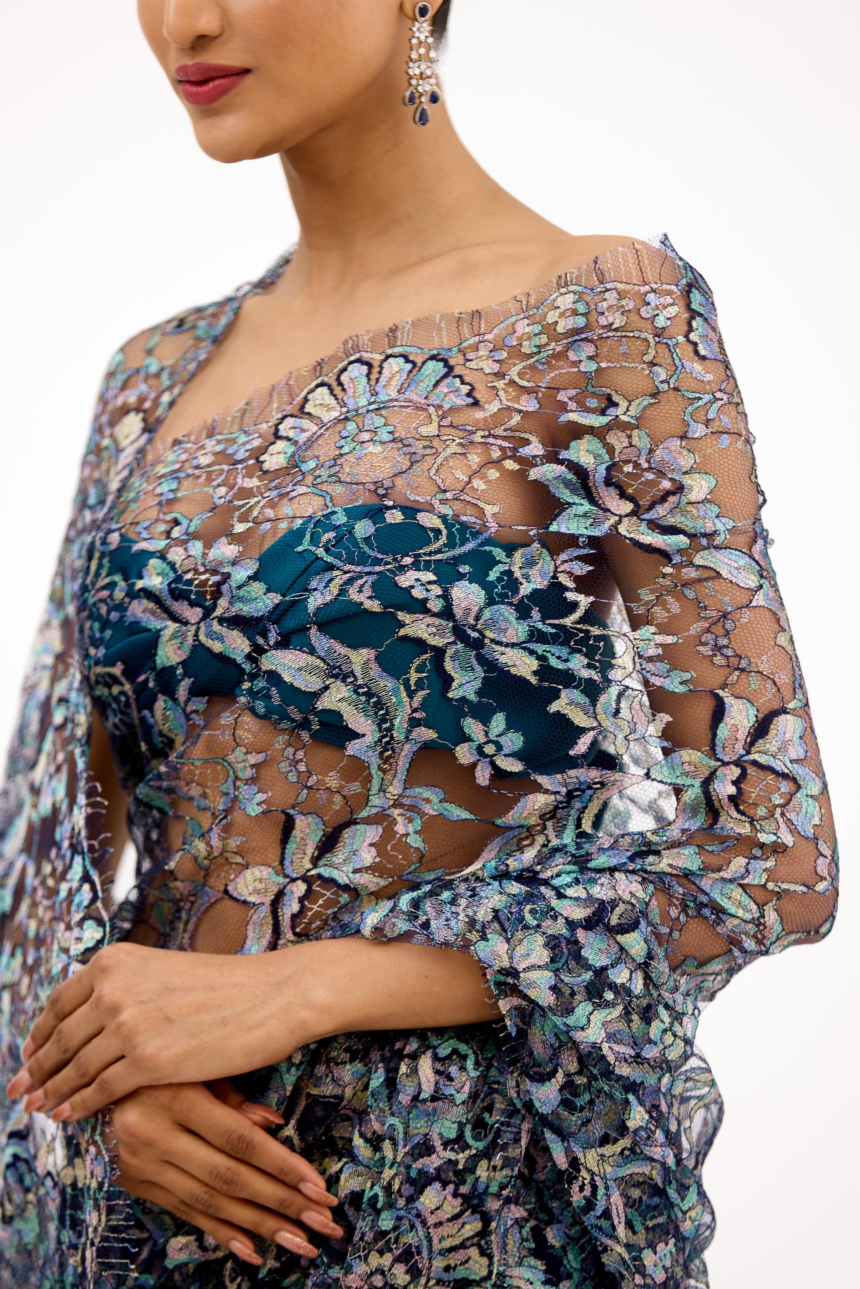 Chantilly Lace Saree