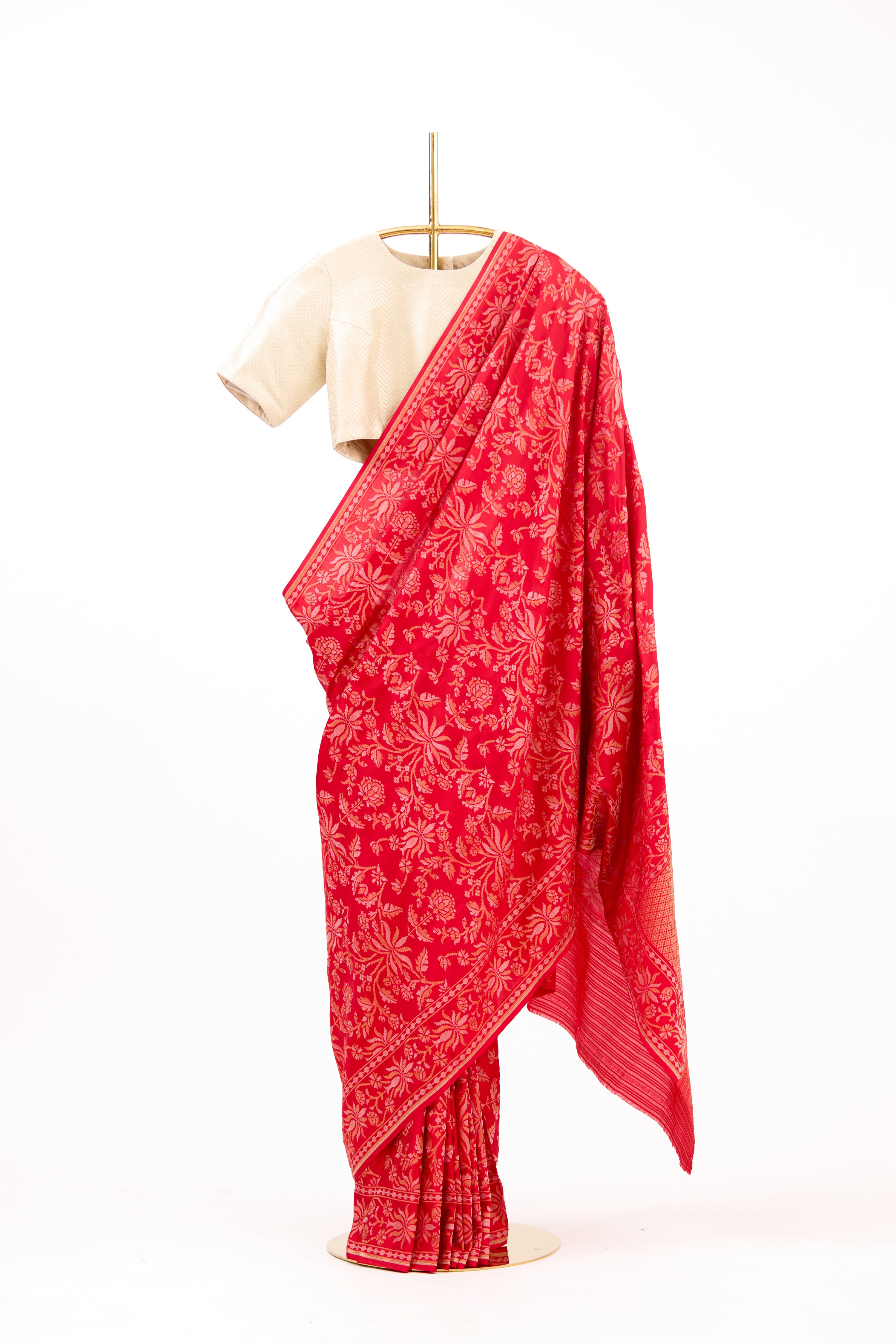 Red Banarasi Silk Saree