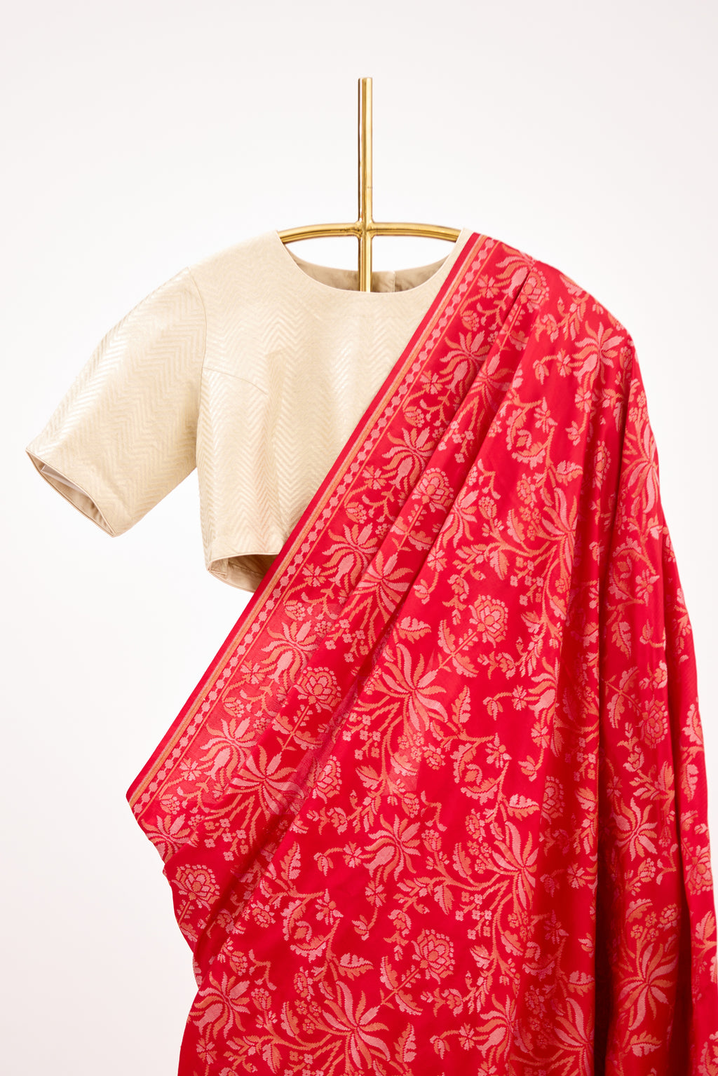 Red Banarasi Silk Saree