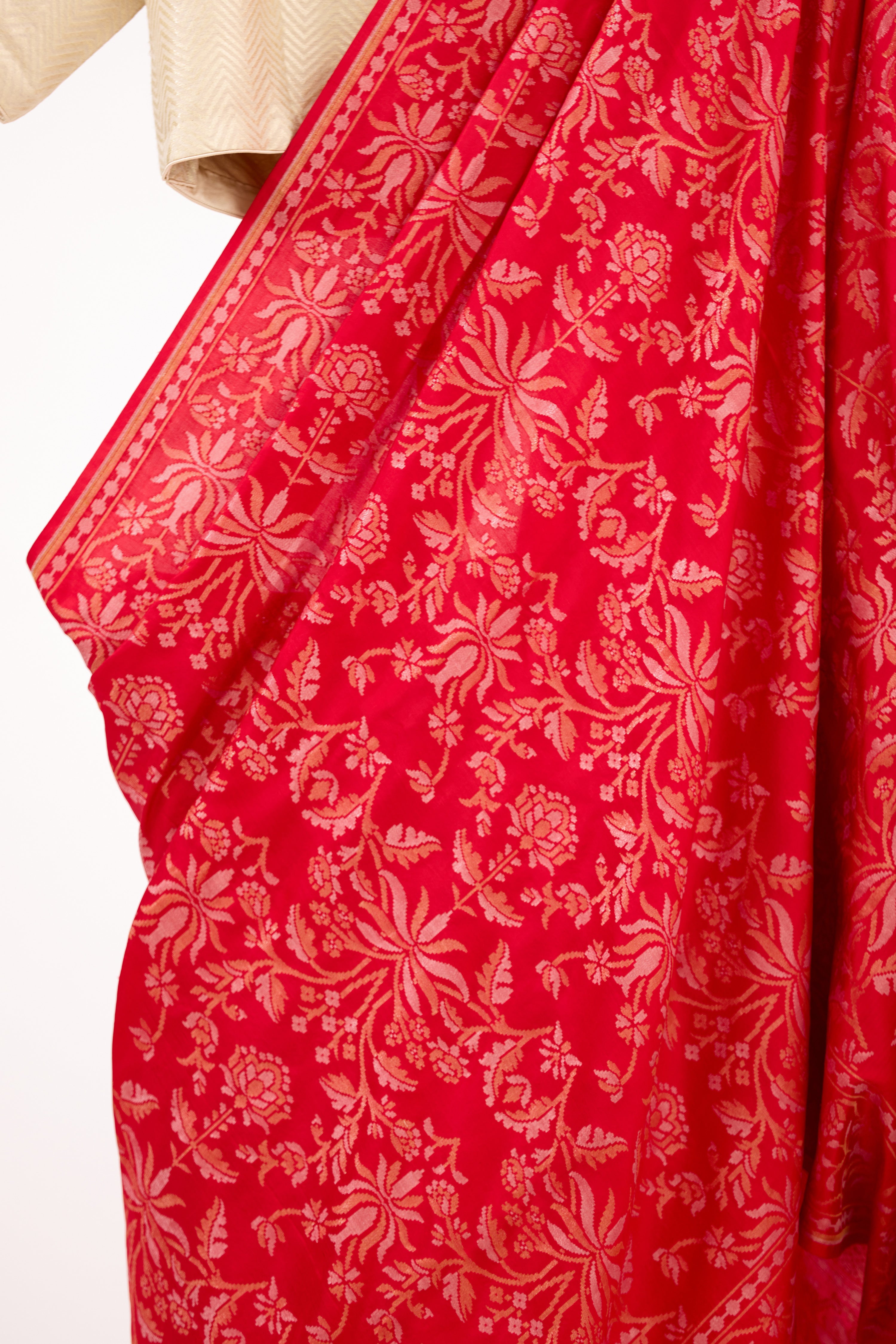Red Banarasi Silk Saree