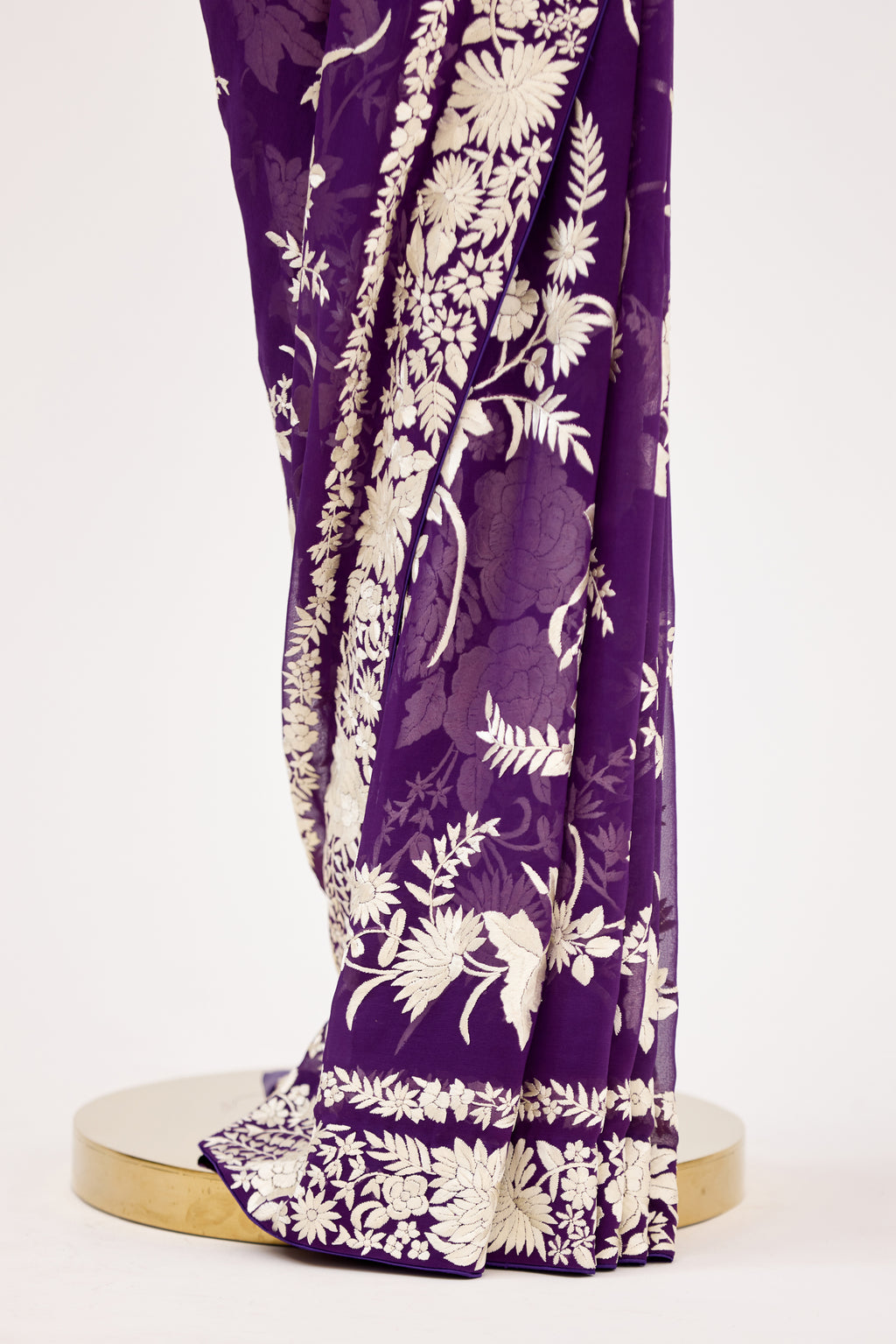 Regal Plum Parsi Gara Saree