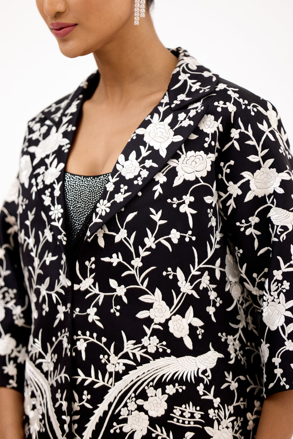 Noorjahan Parsi Gara Embroidered Royal Garden Jacket
