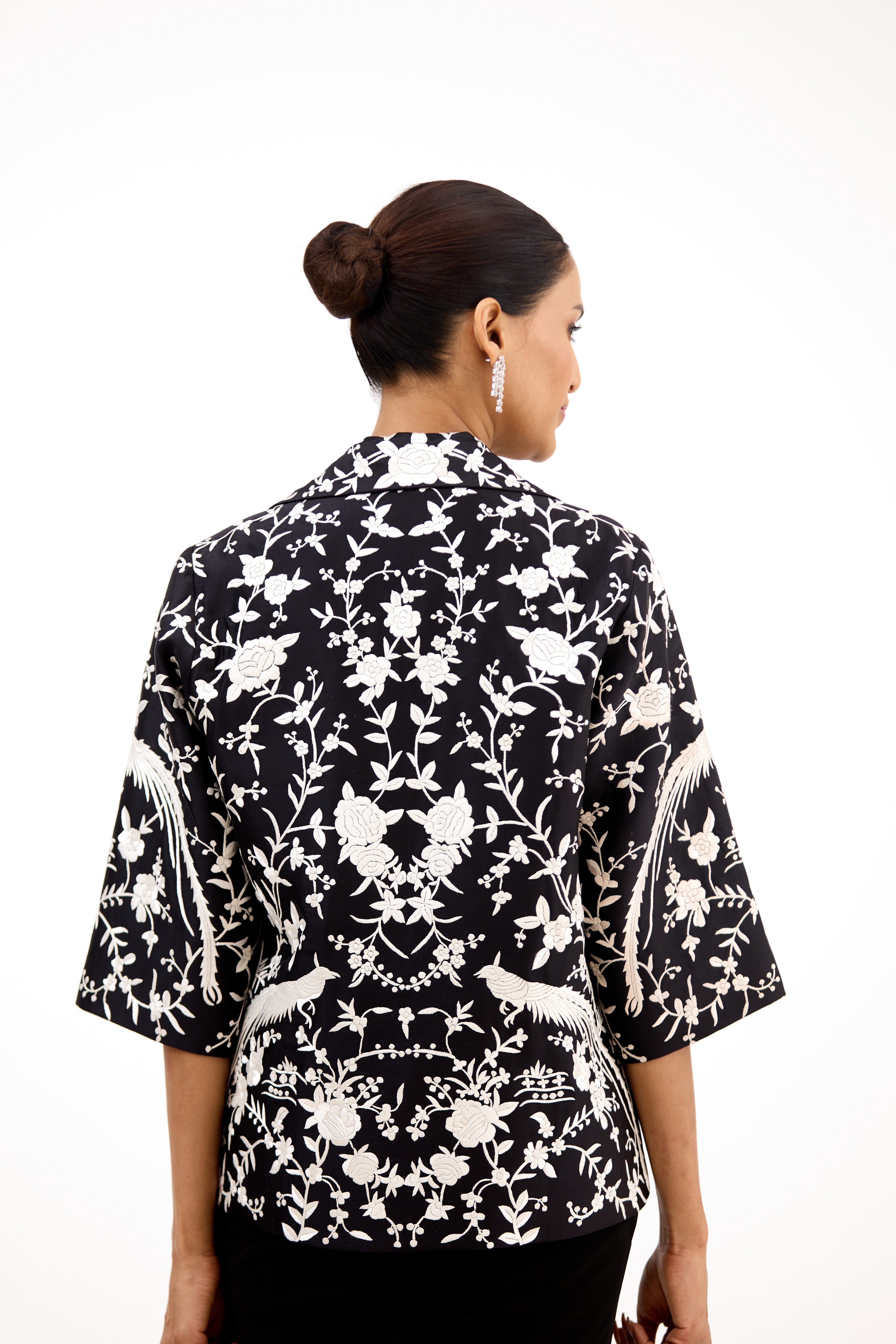 Noorjahan Parsi Gara Embroidered Royal Garden Jacket