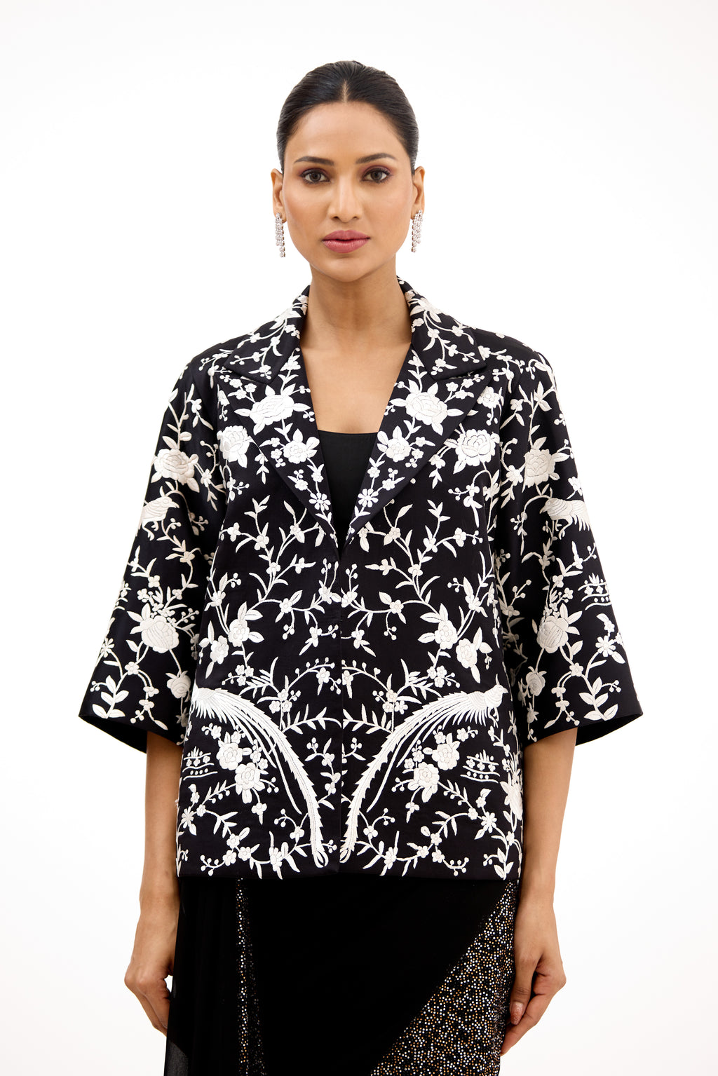Noorjahan Parsi Gara Embroidered Royal Garden Jacket