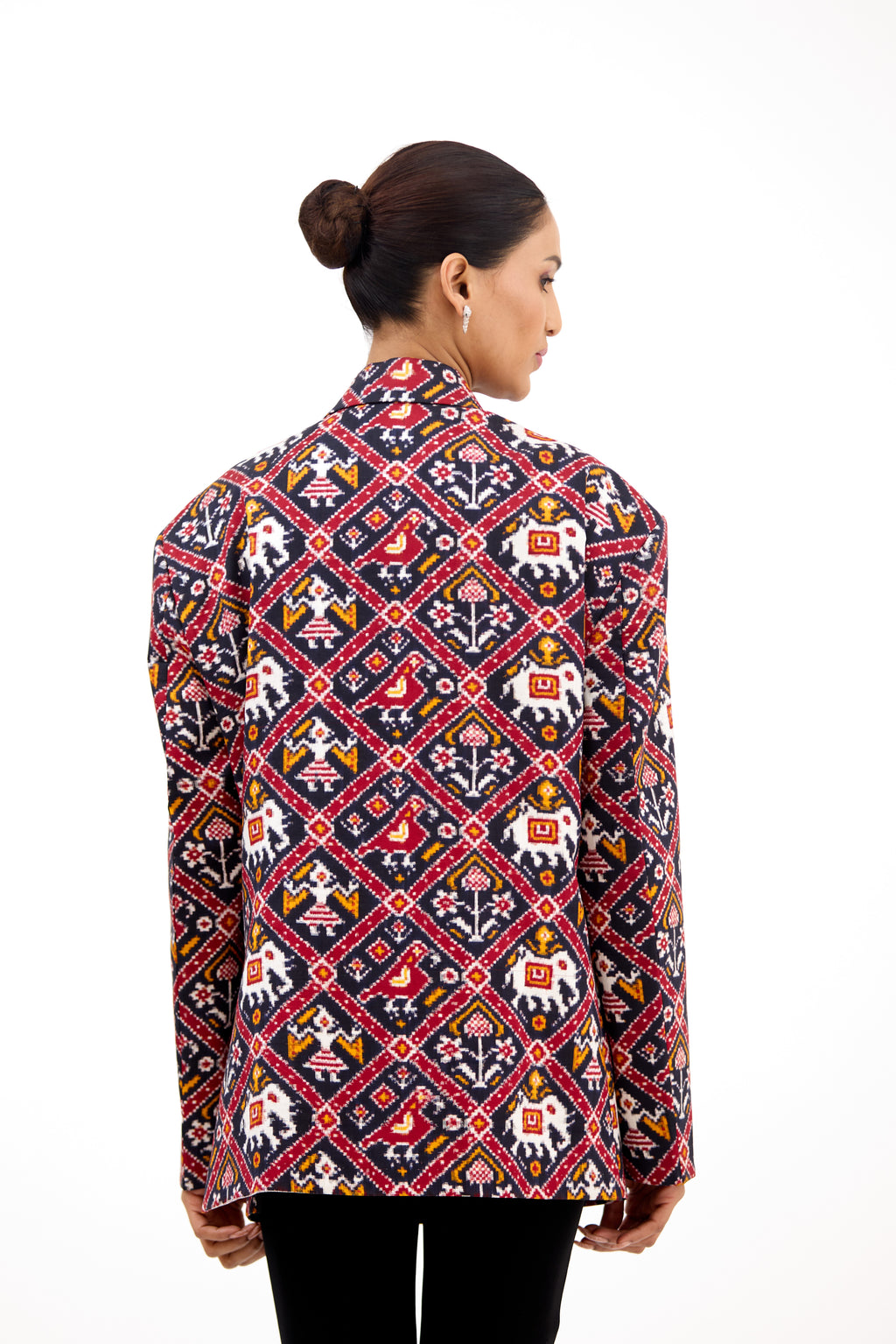 Chitralekha Patola Double Ikkat Silk Jacket