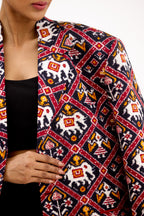 Chitralekha Patola Double Ikkat Silk Jacket