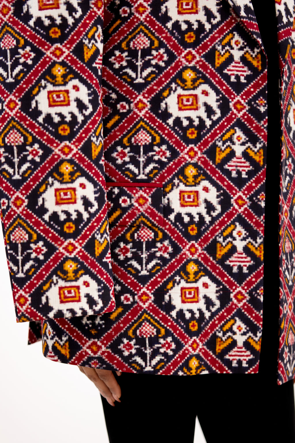 Chitralekha Patola Double Ikkat Silk Jacket