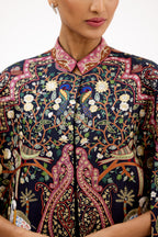 Rajsi Resham-Tilla Embroidered Silk Cape Style Jacket