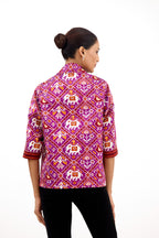 Raj Darbar Double Ikkat Patola Silk Jacket