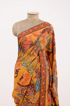 Saffron Artisan Kalamkari Saree