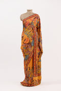 Saffron Artisan Kalamkari Saree