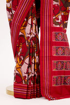 Maroon Heirloom Pochampally Silk Saree