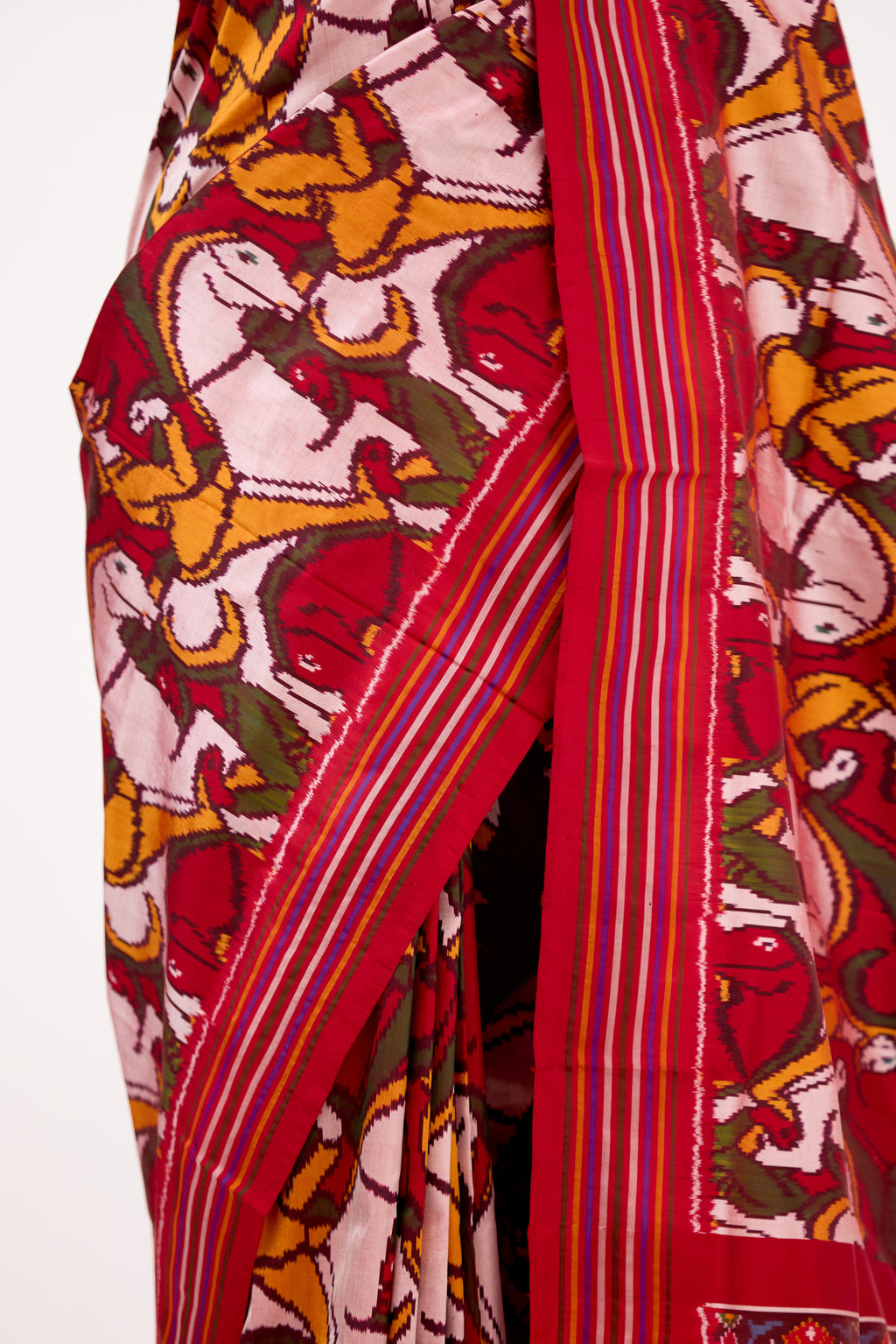 Maroon Heirloom Pochampally Silk Saree