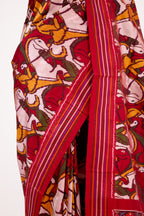 Maroon Heirloom Pochampally Silk Saree