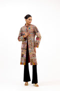 Rang-e-Virasat Antique Border Pure Pashmina Royal Long Jacket